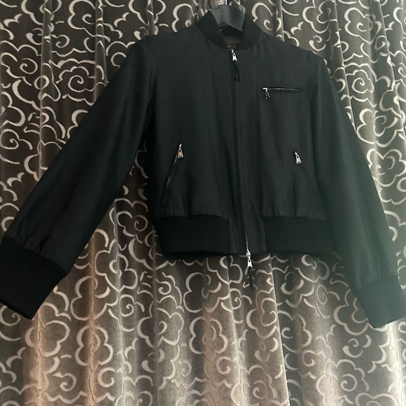 RARE Louis Vuitton "Louis Vuitton Paris" print bomber jacket sz 38 - Picture 4 of 11